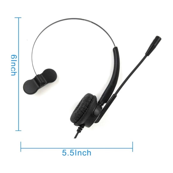 NIB TRIPRO 4-Pin RJ9 Telephone Headset for Landline Desk Phones (H510-RJ) - Picture 10 of 11